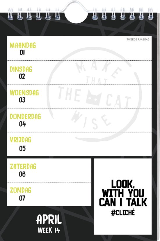 Printable Cat Weekly Planner 