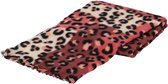 Sarlini Langwerpige Woven Sjaal Leopard Multi Terra Cotta