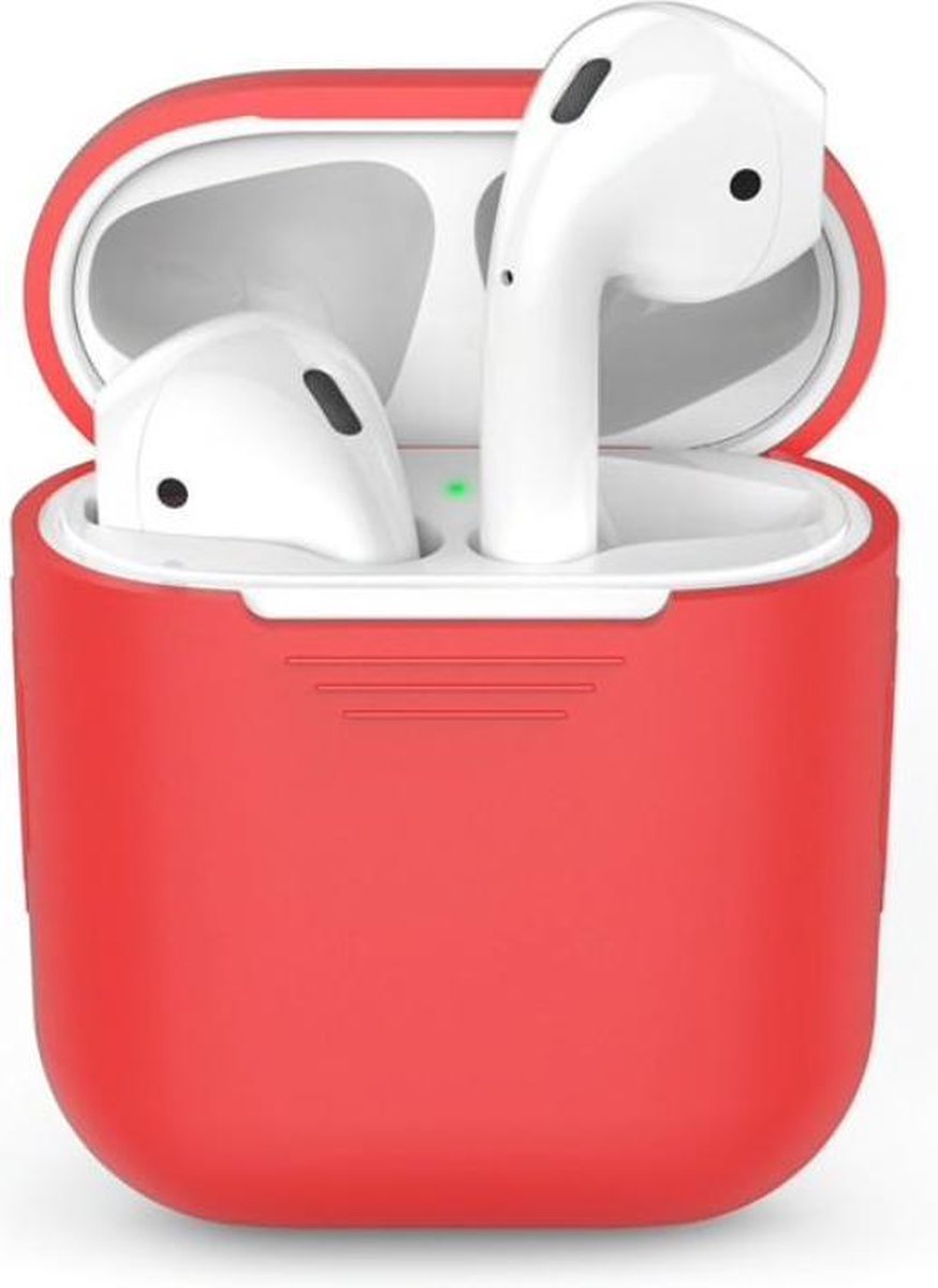 Siliconen case geschikt voor Apple Airpods - Rood