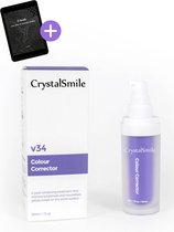CrystalSmile V34 - Teeth whitening - Tanden Bleken – Tandpasta – Tandenblekers – Witte Tanden – Gratis E-book over Mondverzorging - 30 ML