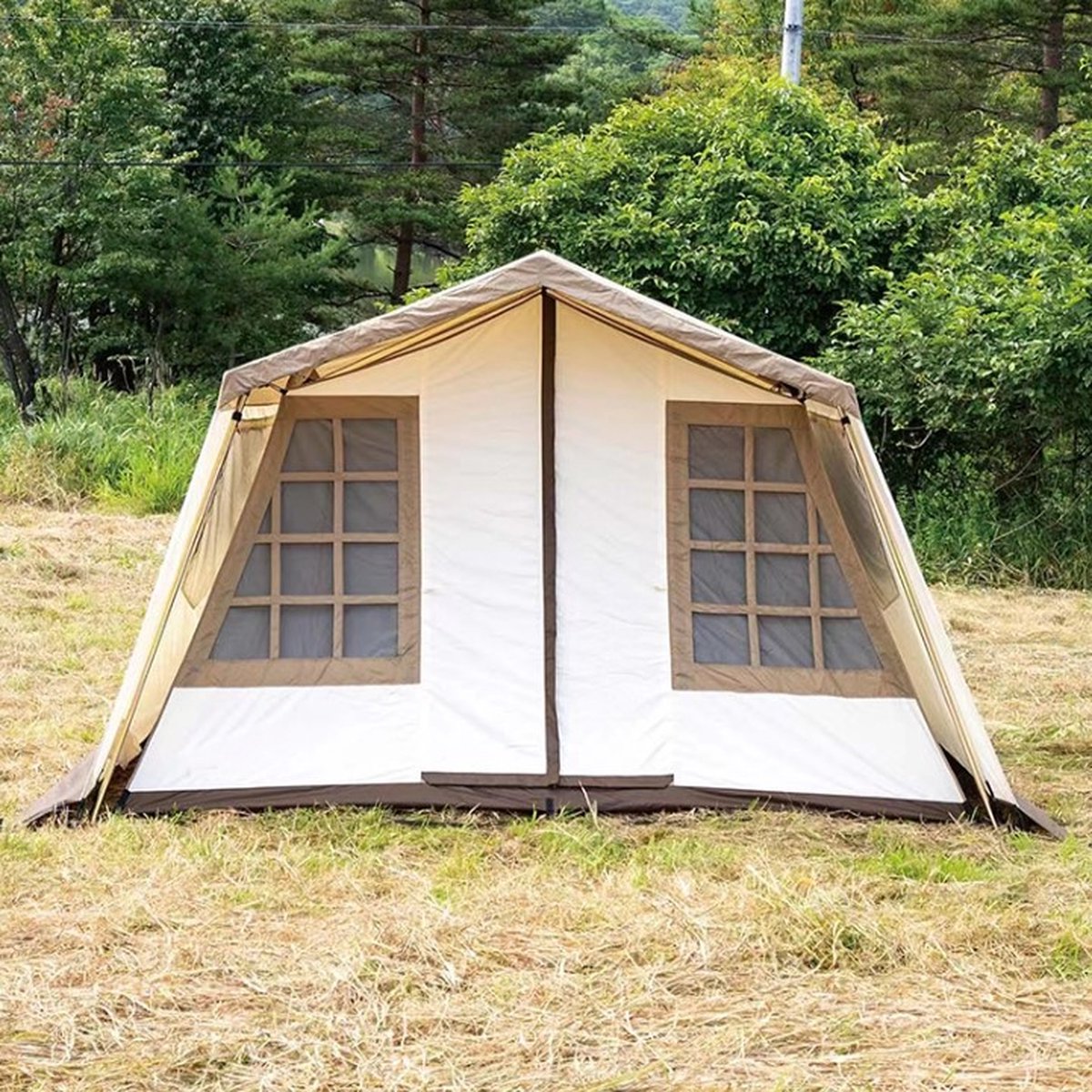 Orion Store - Tent –Familietent - 8 Persoons - Hoogwaardige Tent - Waterdichte tent voor 5-8 personen - Buiten kamperen, familie en evenementen van hoge kwaliteit – 8 - 7 Person Tent - Bruin