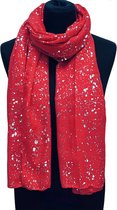 Lange Dunne Sjaal - Glitter - Rood - 180 x 70 cm (231144#)
