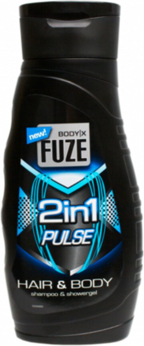 Body-X Fuze Douchegel Hair & Body Pulse - 6 x 300 ml - Voordeelverpakking
