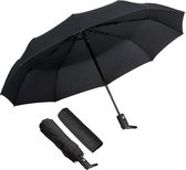Paraplu Opvouwbare Winddichte Zakelijke Paraplu Storm Teflon Waterbestendige Parasol UV-bescherming Volledig Automatische Paraplu Draagbaar Weerbestendige Parasol en Paraplu - Zwart