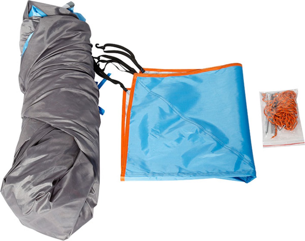 Tent –Familietent - Hoogwaardige Tent - Dubbele Deur Tent - Enkele Laag Volautomatische Outdoor Glamping Tent - Camping Tent – 2-3 Person Tent - Militair Groen – foto 4