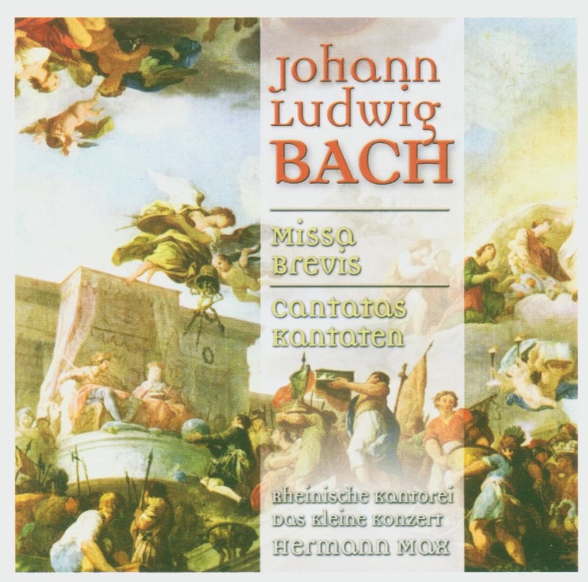 Rheinische Kantorei, Das Kleine Konzert, Hermann Max - J.L. Bach: Missa Brevis & Cantatas (CD)