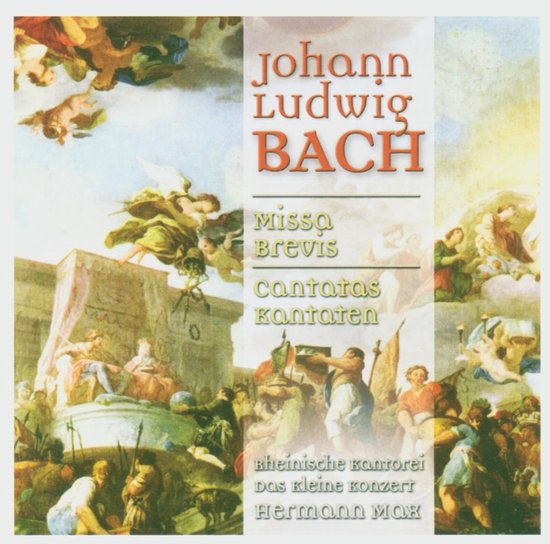 Rheinische Kantorei, Das Kleine Konzert, Hermann Max - J.L. Bach: Missa Brevis & Cantatas (CD)