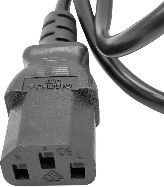 Power Cable / Power kabel ( C13 ) Universeel 3Pin Power kabel Voor Monitor  , PC,... | bol