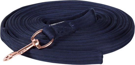 Harry's Horse - Longeerlijn Soft - Rosegold - 8m - Navy