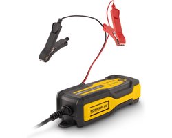 Powerplus slimme lader POWX4201, 12V batterijen, 3 - 60 Ah, wintermodus, acculader voor auto