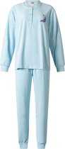 Dames Pyjama Lunatex badstof 124206 blue maat XXL