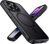 IYUPP Bumper avec Magsafe adapté à Apple iPhone 15 Pro Case Zwart - Antichoc