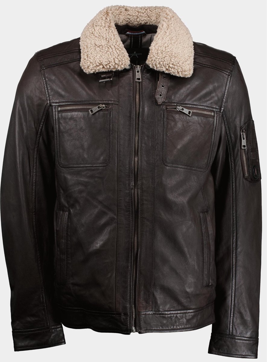DNR Lederen Jack Bruin Leather Jacket 52427/580 | bol.com
