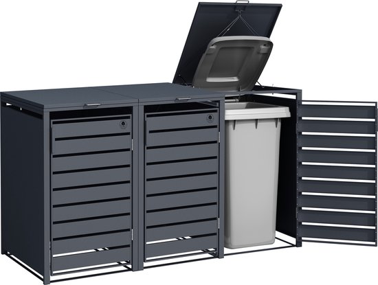 4gardenz® kliko ombouw – 3 kliko’s – antraciet – weerbestendig