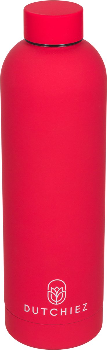 Dutchiez- Drinkfles- Thermosfles- RVS - 750 ml- Ruby Red