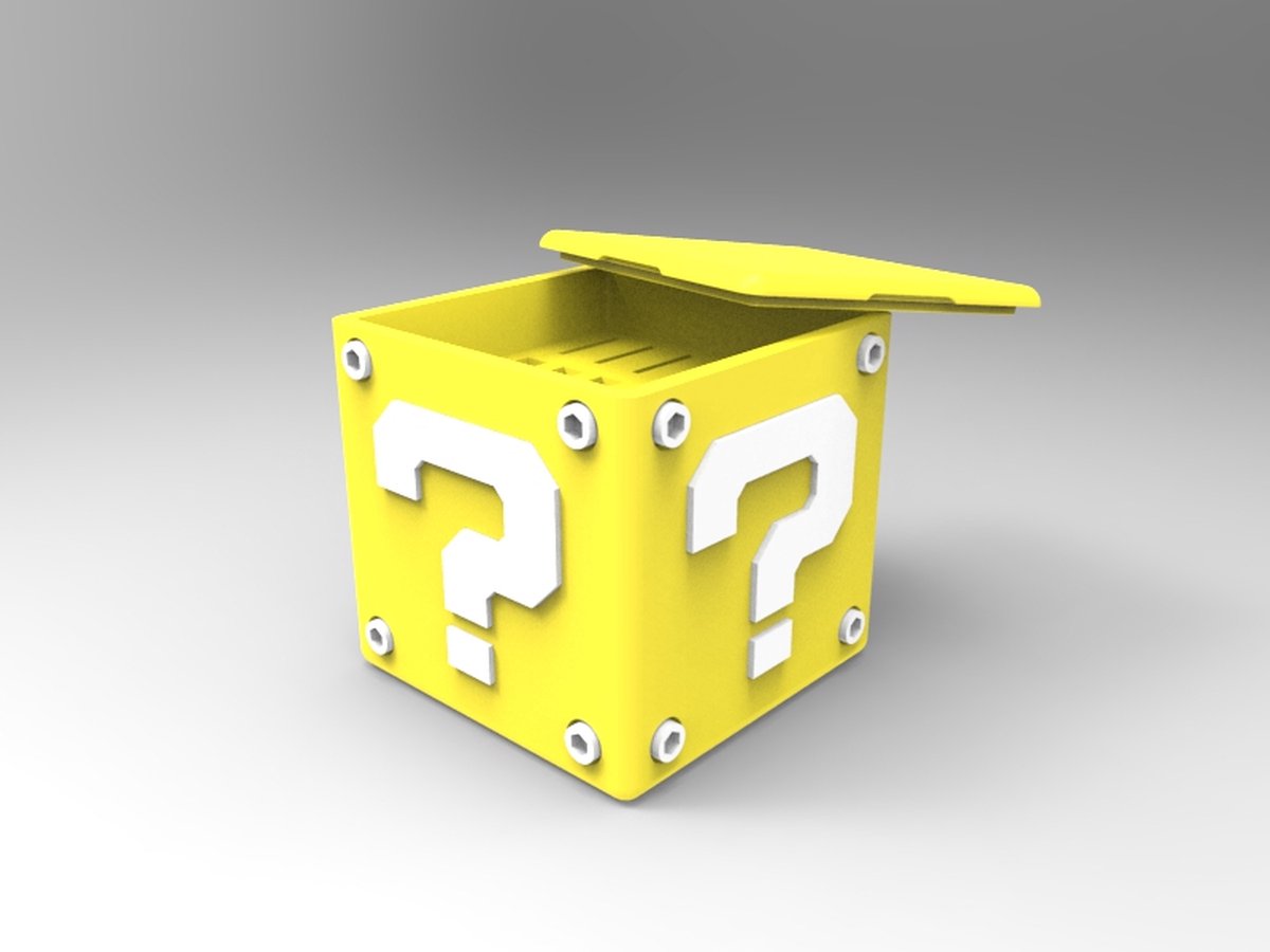 Question Block Cartridge Case (voor Switch) - Geel