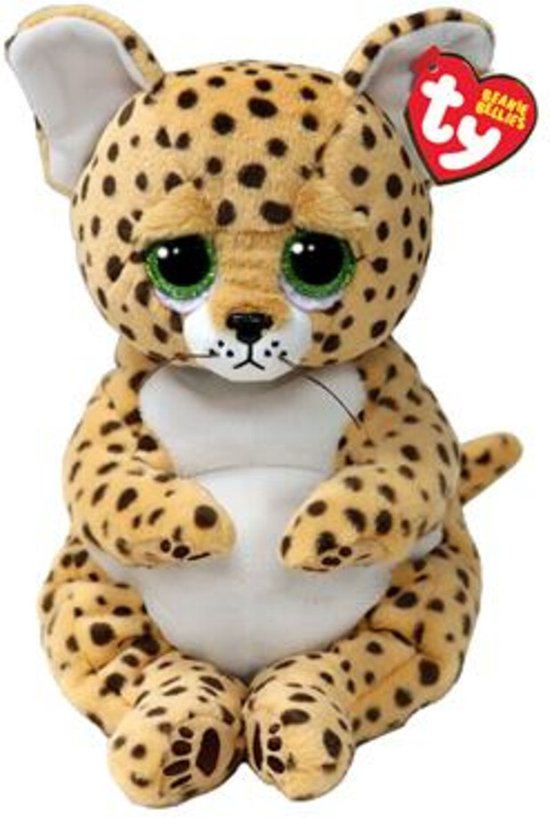 Beanie Boos 15 Cm Peluche Ty Lloyd Leopard Beanie Bellie - Collection Douce Et Colorée Beanie Bellies Peluche Tactile