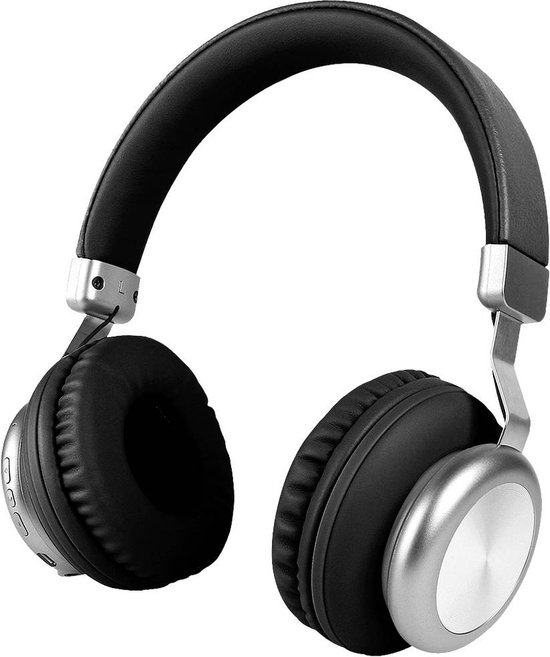 Fontastic 254420 On-Ear Bluetooth Koptelefoon - Bass+ - Line-in functie - Zwart/Zilver