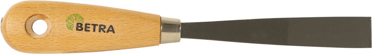 Betra Plamuurmes - werkbreedte 20 mm - conisch geslepen staal - houten greep