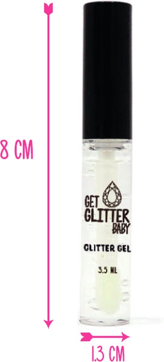 GetGlitterBaby® Huid Lijm Chunky Festival Glitters Huid Lijm / Gezicht en Lichaam Glitterlijm / Face and Body Jewels Glittergel Glitter Gel Glue Huidlijm met Kwast — cadeau in Hobby - foto 6