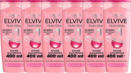 Elvive Nutri Gloss Shampoo XXL - Voordeelverpakking 6 x 400 ml