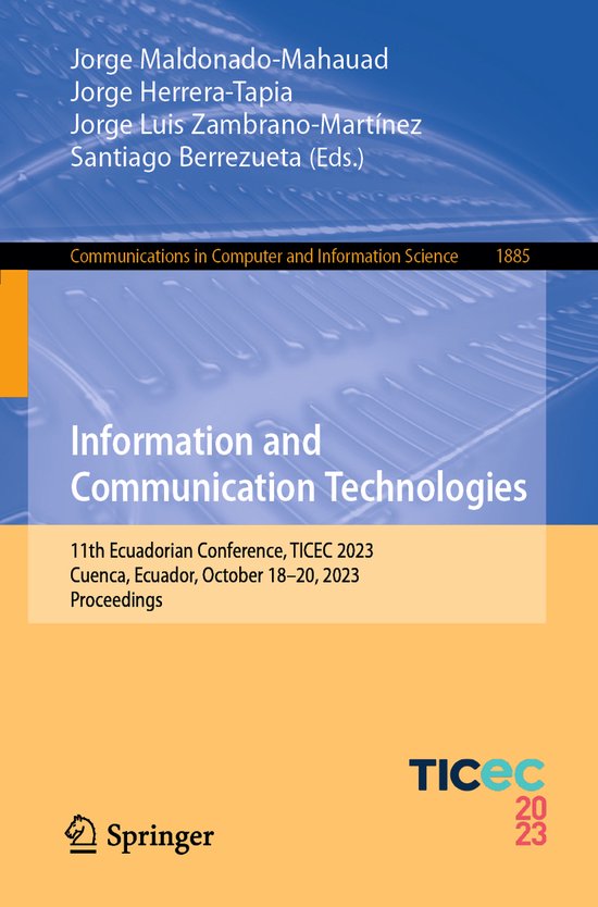 Communications in Computer and Information Science1885- Info ... - cover