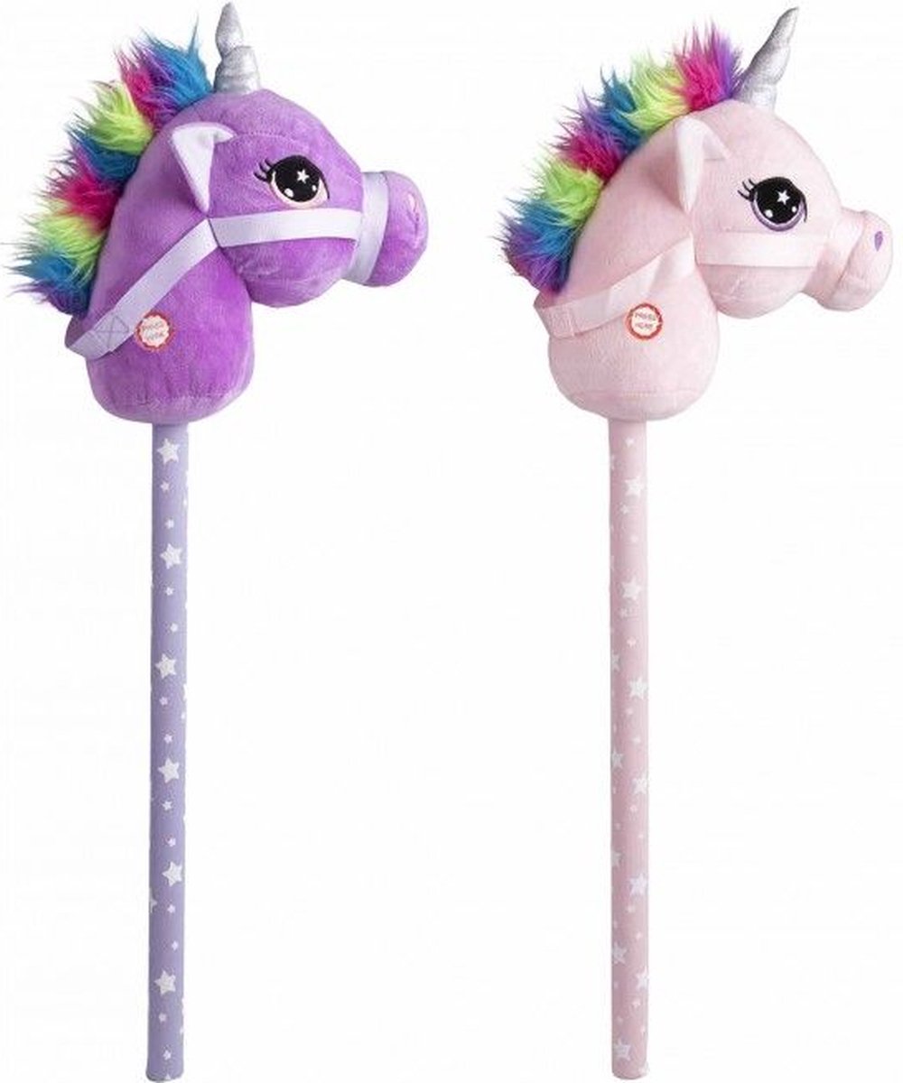 Cheval de loisir - Peluche Norimpex tête de licorne sur bâton AVEC SON [mm:] 720... | bol