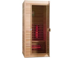 Novum Health Company 1 - Eenpersoons infrarood sauna - met Full Spectrum stralers. Geschikt voor aromatherapie, voor een goede gezondheid, Plug&play en eenvoudig op te bouwen