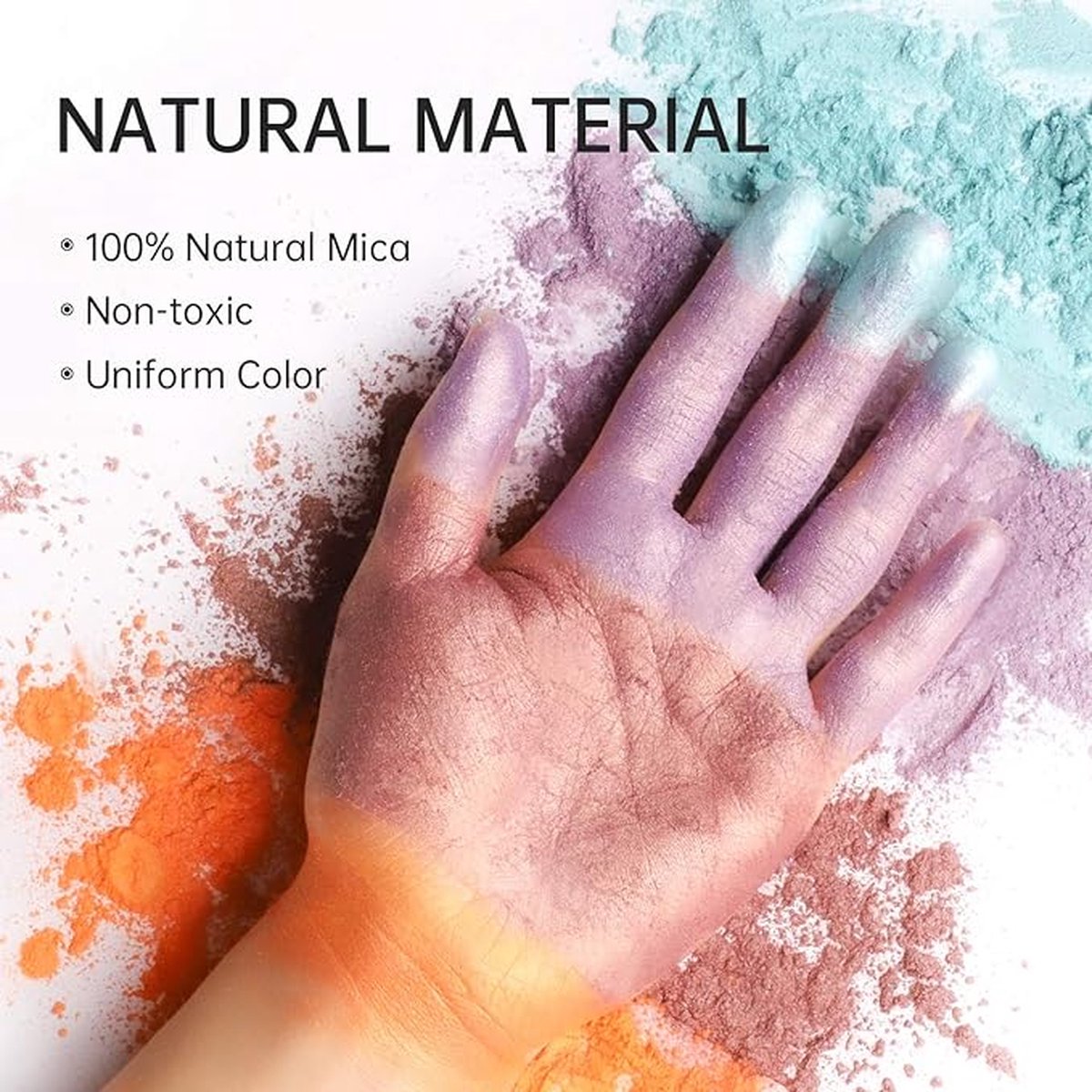 NEON Pearline Pigmente Set voor Resin Art met 10 kleuren à 10g - Mica