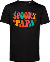 T-shirt Spooky Papa | Halloween Kostuum Volwassenen | Halloween | Foute Party | Zwart | maat 3XL