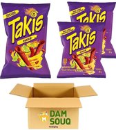 Damsouq® Mixpak Chips Takis Fuego Chili & Lime (1x 140 Gram + 2x 90 Gram)