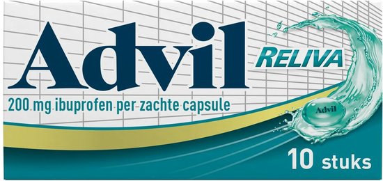 Advil Reliva Liquid Caps 200mg - 1 x 10 capsules