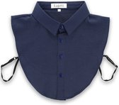 Lajetti - Herenkraagje Donkerblauw - Los Kraagje voor Mannen L/XL