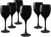 Wijnglas 300 ml, Set van 6 stuks, Wijnglazen, Witte wijnglazen, Rode wijnglazen, Origineel ontwerp, Unieke vorm en stijl, Ideaal voor thuis en restaurants