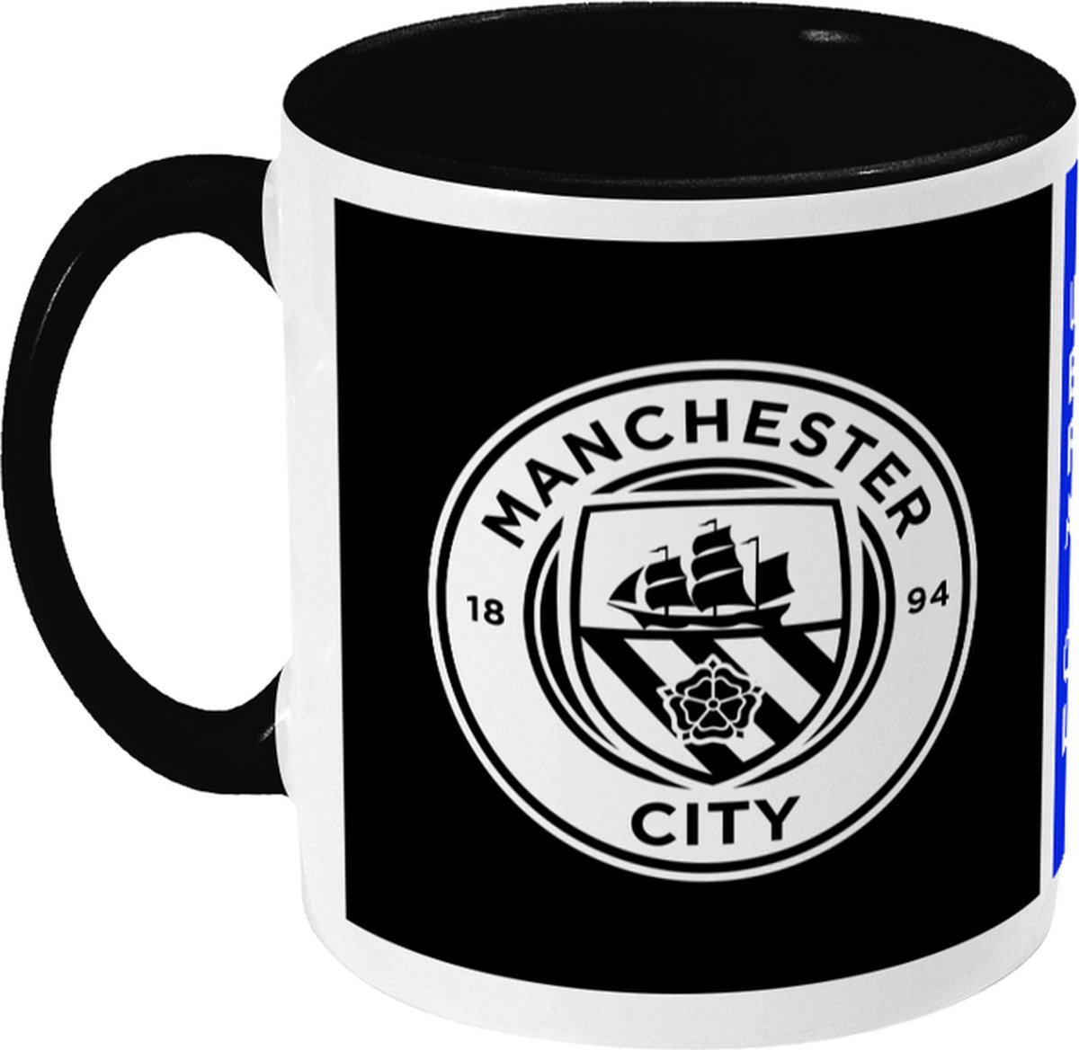 Manchester City Mok - Logo - Koffiemok - Manchester - UEFA - Champions League - Voetbal - Beker - Koffiebeker - Theemok - Zwart - Limited Edition