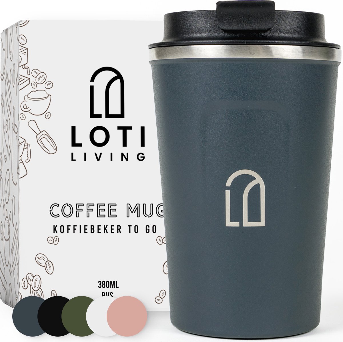 Loti Living Koffiebeker To Go – Thermosbeker