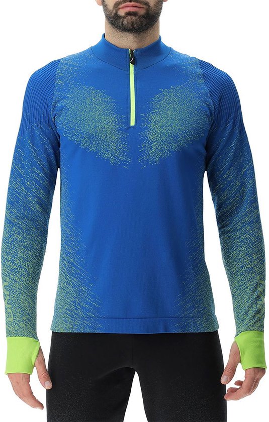 Chemise Uyn Running Exceleration Zip Up Manches Longues Blauw M Homme