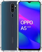Smartphonica Oppo A5 (2020) transparant shockproof TPU siliconen hoesje met stootrand / Back Cover geschikt voor OPPO A5 (2020)