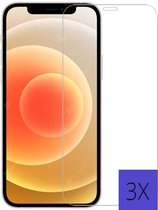 Screenprotector Iphone 12 pro max – Tempered Glass - Beschermglas - 3X