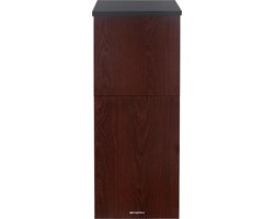 Logixbox - Pakketbrievenbus - Trendybox Wood - Hoge kwaliteit - 1.0 mm Staal - Vrijstaand met Achteruitname - Grijs -- GEEN Bouwpakket--