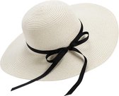 WiseGoods Luxe Straw Hat Women - Sun Visor - Sun Hat - Cap Women - Accessoires de vêtements pour bébé - Gift - Vêtements - Summer - Fashion - Cap - Wit