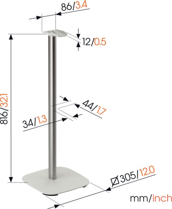 Vogel's SFS 4133 Sonos speaker standaard voor Era 300 (wit) van Vogel's — afbeelding 4