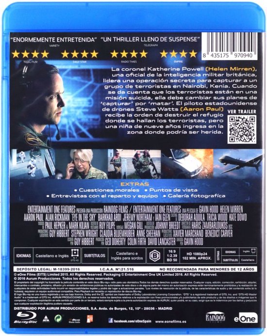 Opération Eye in the Sky [Blu-Ray]