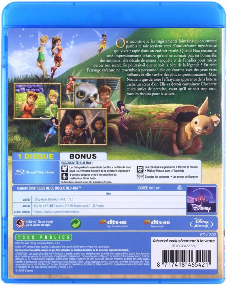 Tinker Bell and the Legend of the NeverBeast [BluRay] (Bluray