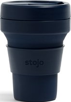STOJO - Gobelet pliable - To Go - Denim - Blauw foncé - 355ml - Réutilisable