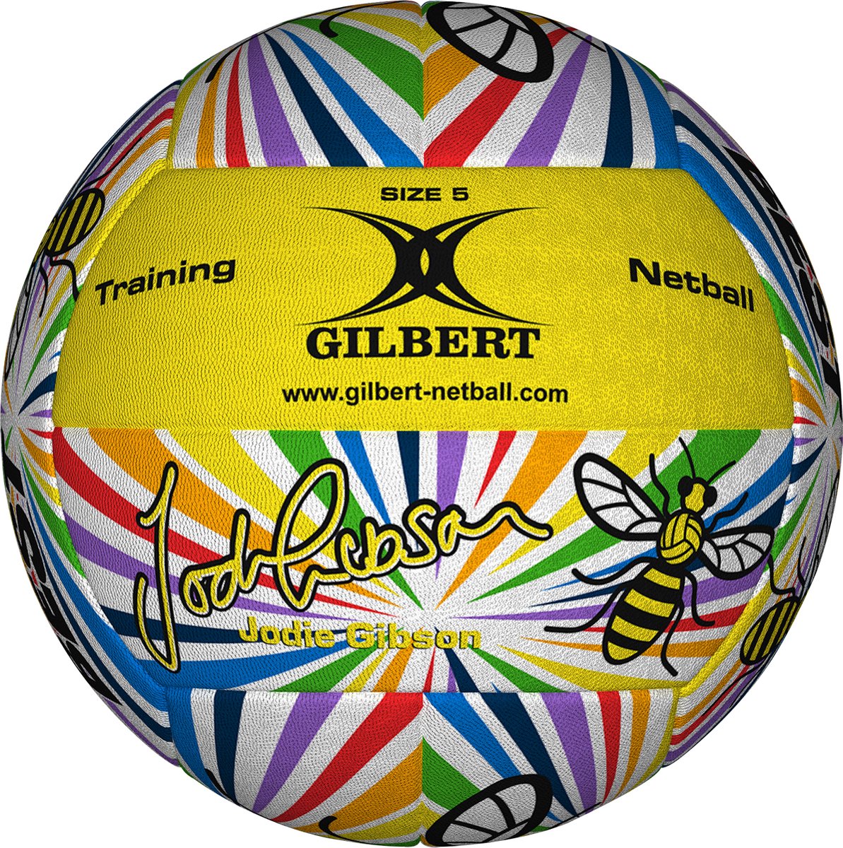 Gilbert Netball Signature Balls - Size 5 - Player Gibson