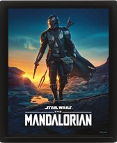 The Mandalorian (Nightfall) - Framed 3D Poster 23x28cm