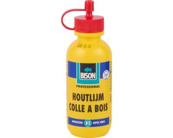 Bison Originele houtlijm 75 gram - hoogwaardige, vochtbestendige witte houtlijm, droogt transparant op, oplosmiddelvrij, overschilderbaar, D2, sterker dan hout