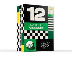 Vice Golf Adventskalender 12 Days of Vicemas - Kerst Aftelkalender met 24 Golfballen in 12 Designs - Golf Cadeau voor Mannen en Vrouwen