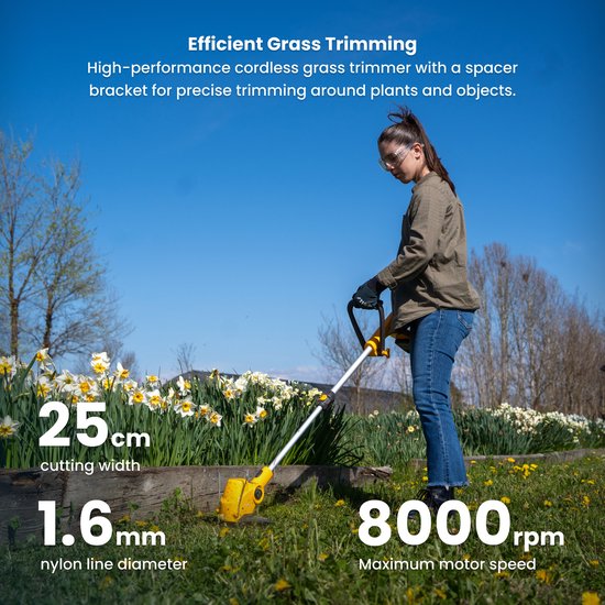 GT 100E Kit - Accu Trimmer - incl. accu & lader — afbeelding 5